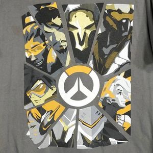 Blizzard Large Graphic Tee Shirt Gray Short Sleeve Crew Neck‎ Cotton Unisex 147